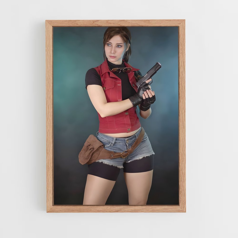ap-claire redfield-3 cadre Bois clair