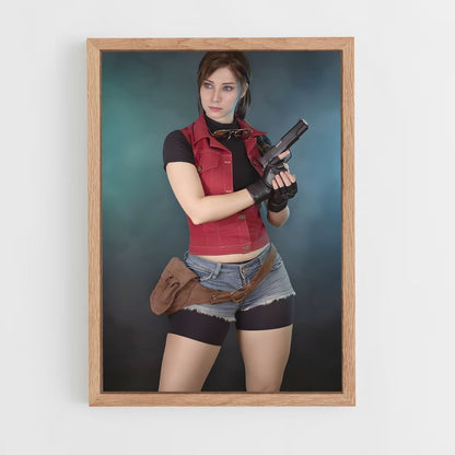 ap-claire redfield-3 cadre Bois clair