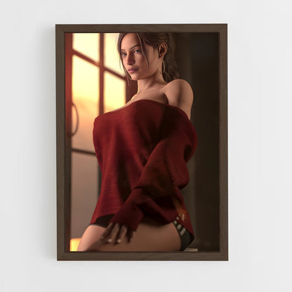 ap-claire redfield-6 cadre Bois foncé