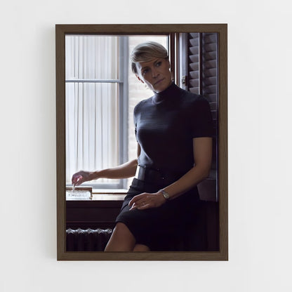 ap-claire underwood-2 cadre Bois foncé