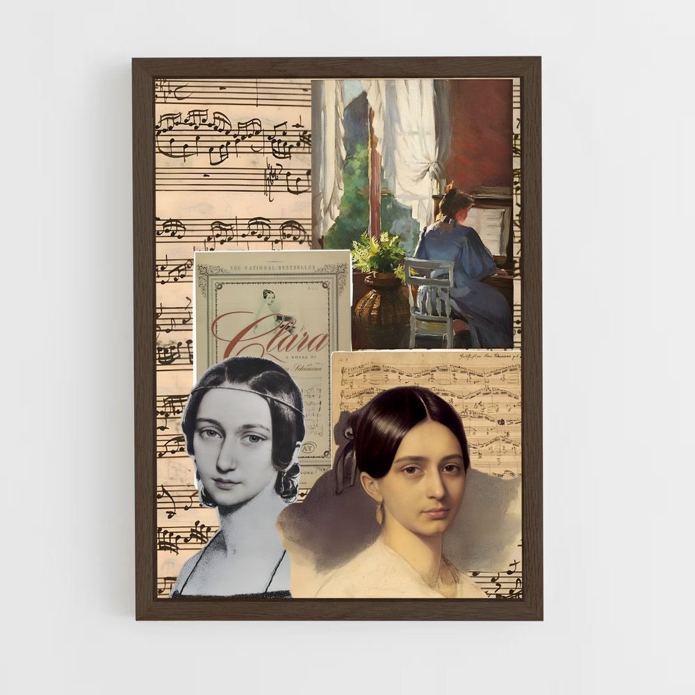 ap-clara schumann-1 cadre Bois foncé