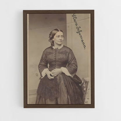 ap-clara schumann-3 cadre Bois foncé