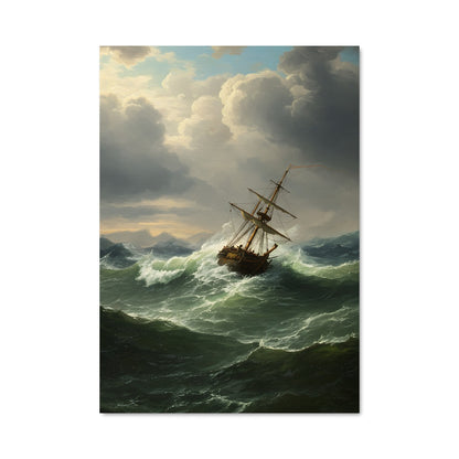 Poster Tempête Nautique