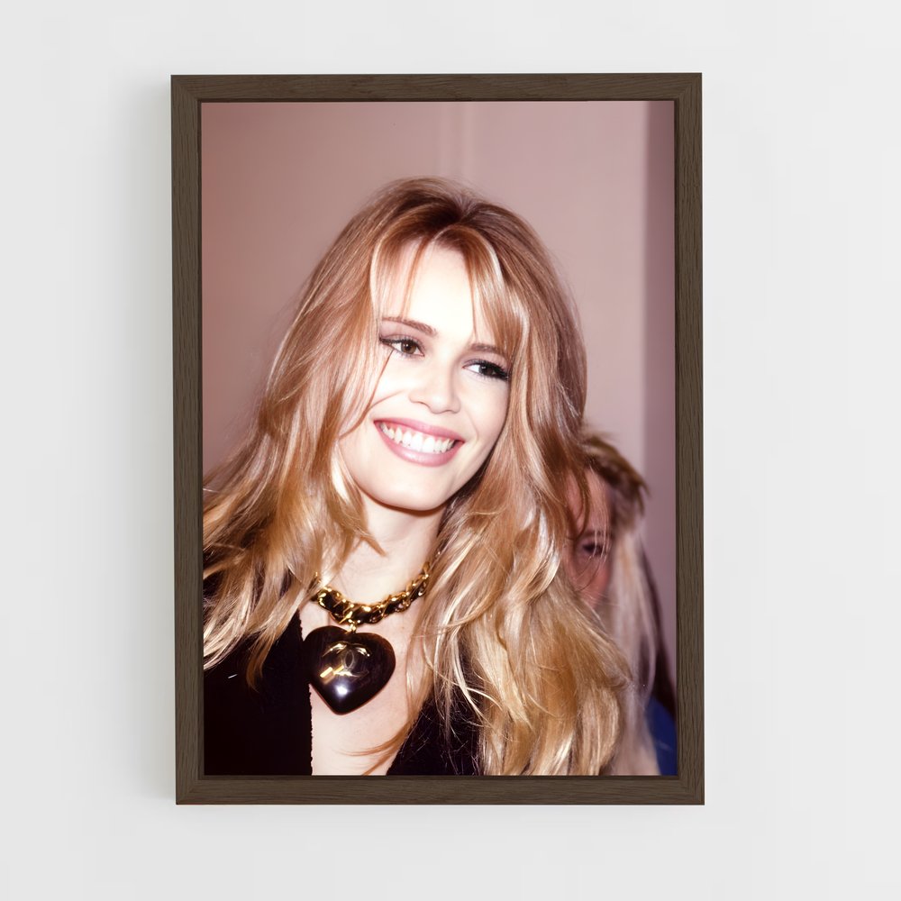 ap-claudia schiffer-5 cadre Bois foncé