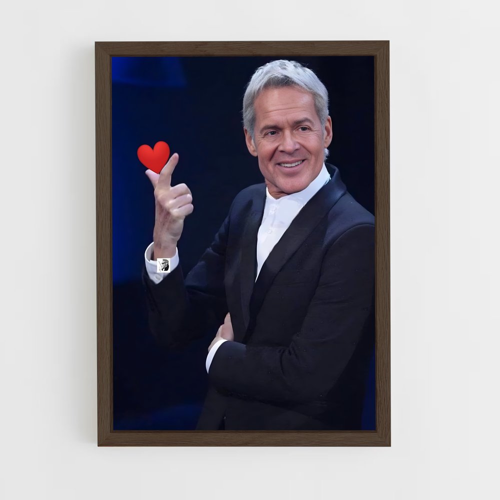 ap-claudio baglioni-3 cadre Bois foncé