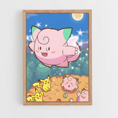 ap-clefairy-3 cadre Bois clair