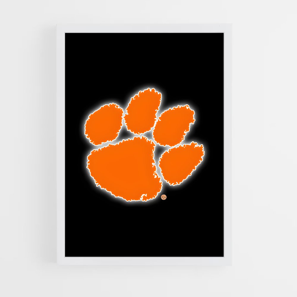 ap-clemson tigers-12 cadre Blanc
