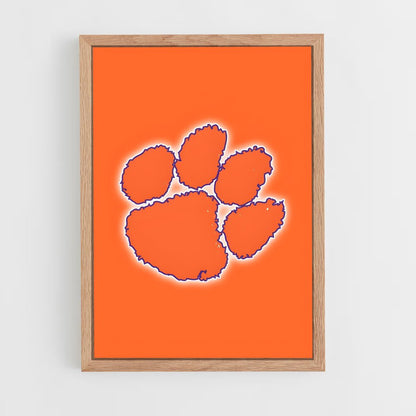 ap-clemson tigers-9 cadre Bois clair