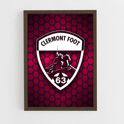 ap-clermont foot 63-6 cadre Bois foncé