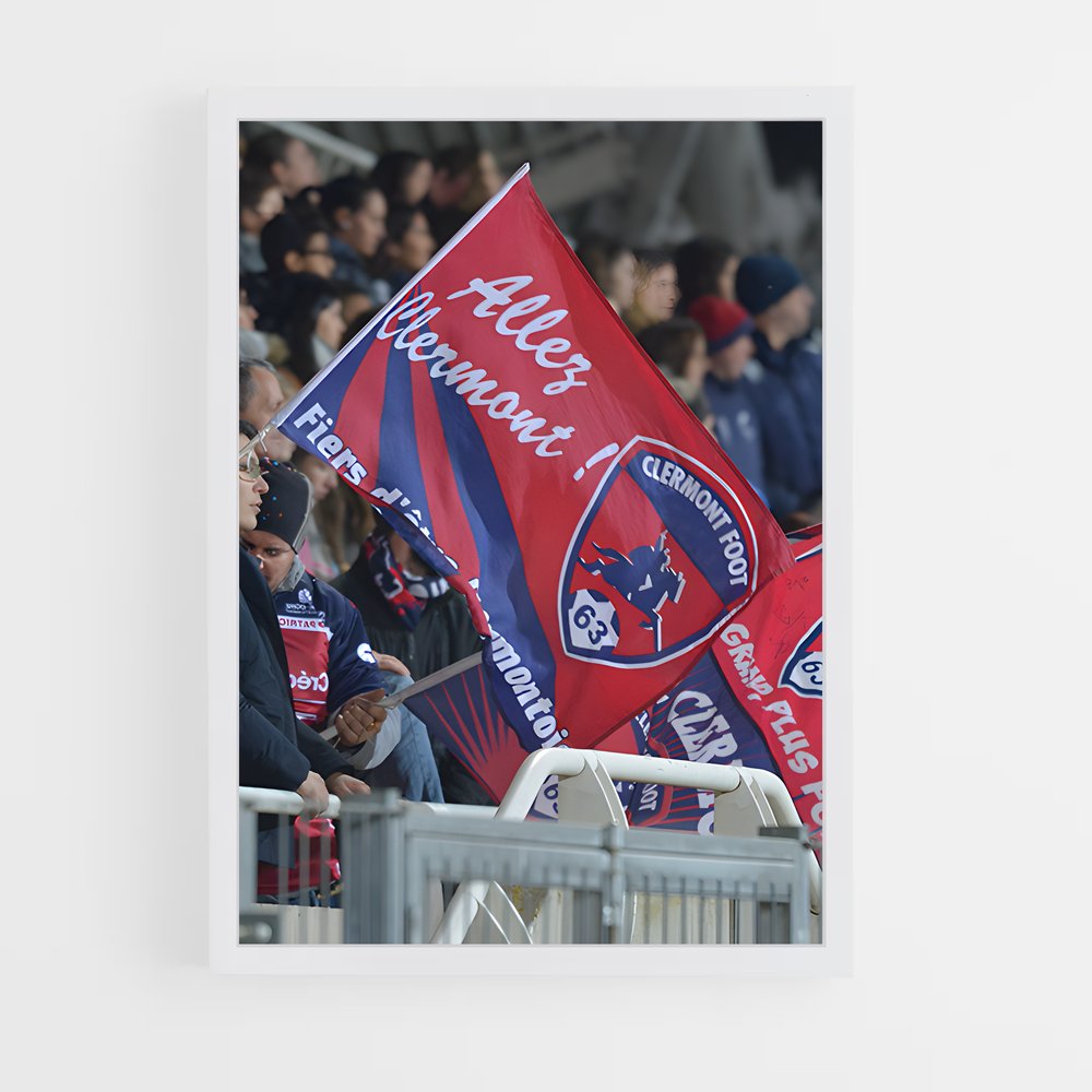 ap-clermont foot 63-8 cadre Blanc