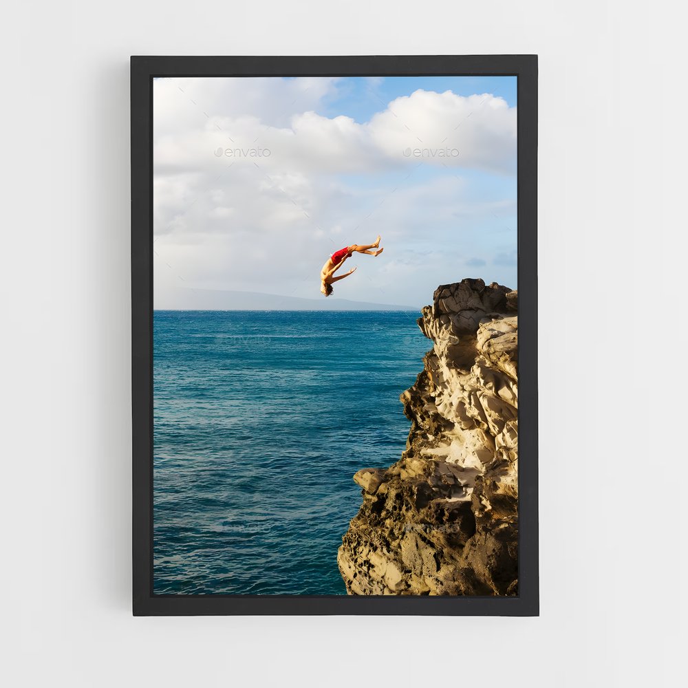 ap-cliff diving-2 cadre Noir