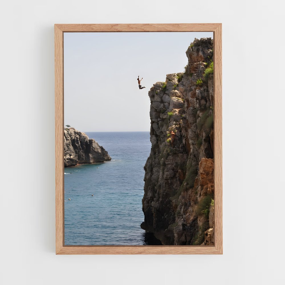 ap-cliff diving-9 cadre Bois clair