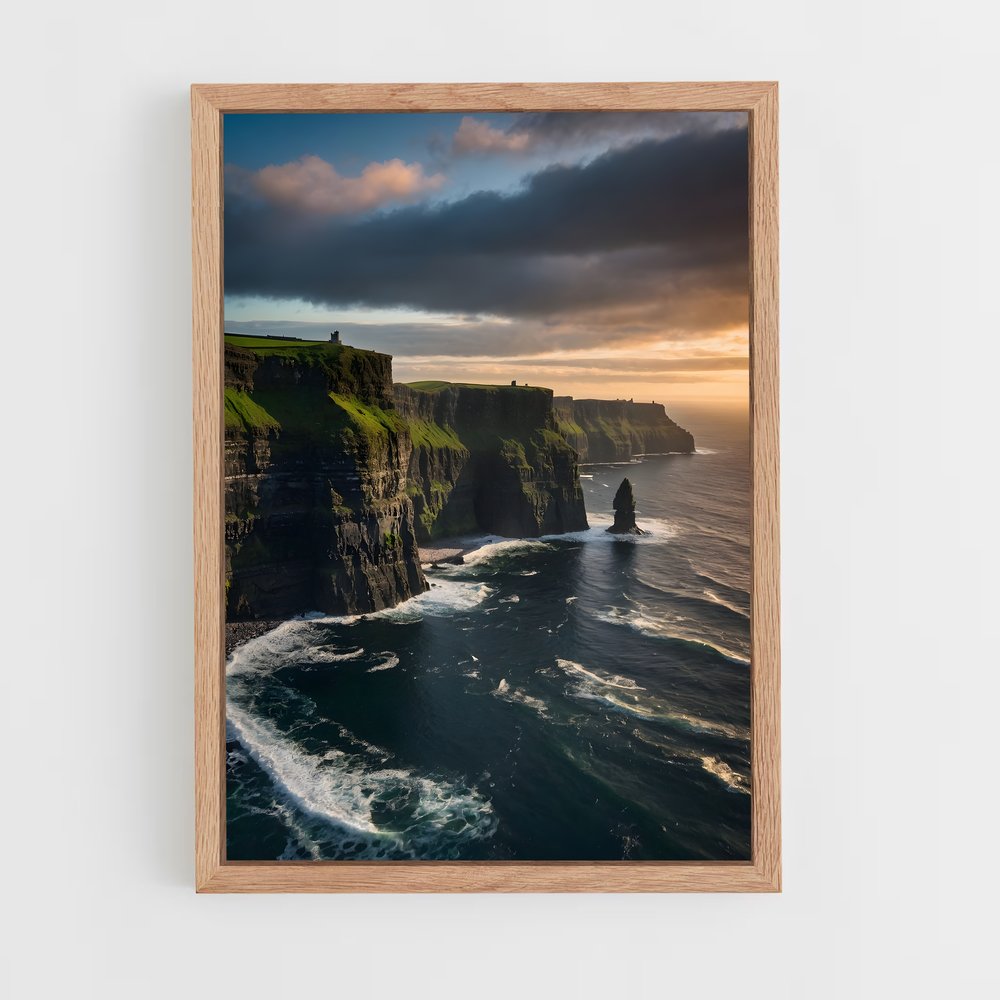 ap-cliffs of moher-1 cadre Bois clair