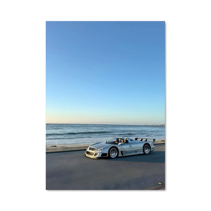 Poster Roadster à la Plage