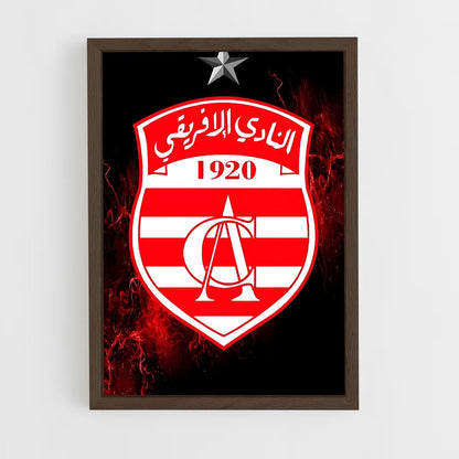 ap-club africain-1 cadre Bois foncé