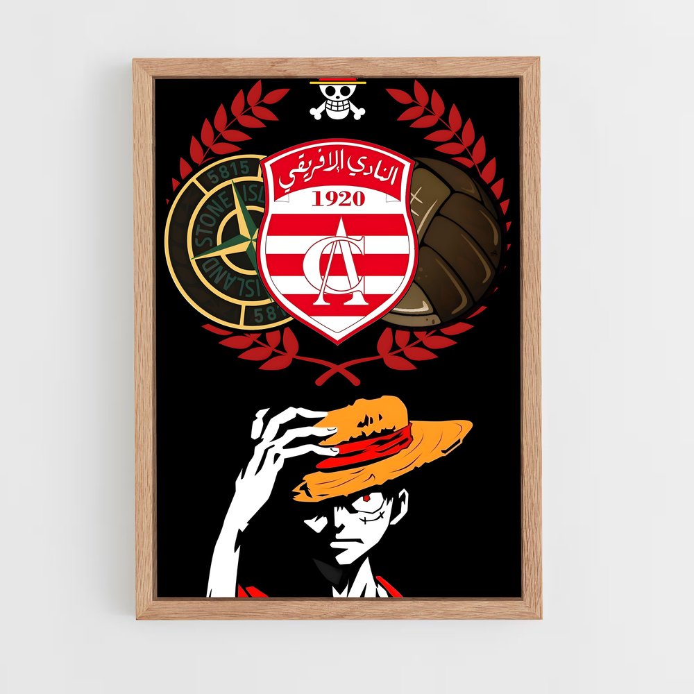 ap-club africain-7 cadre Bois clair