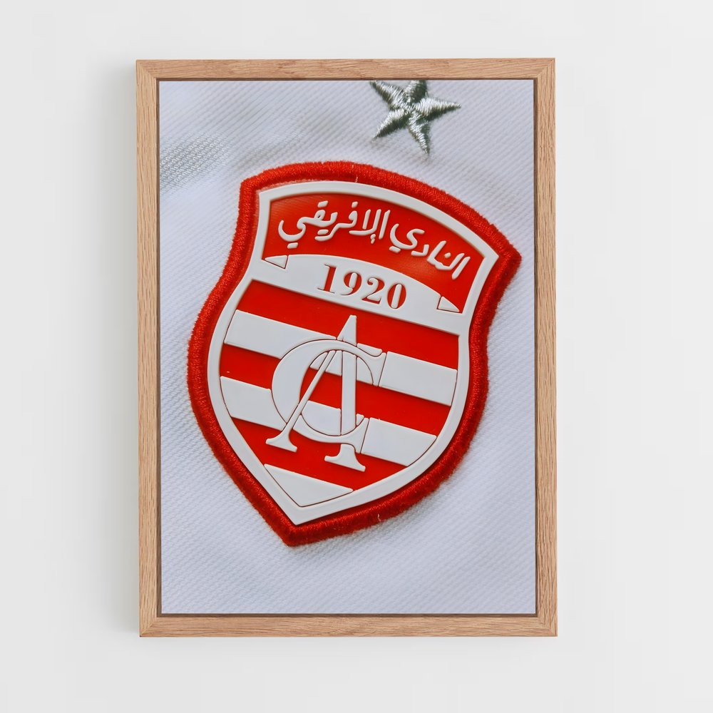 ap-club africain-8 cadre Bois clair