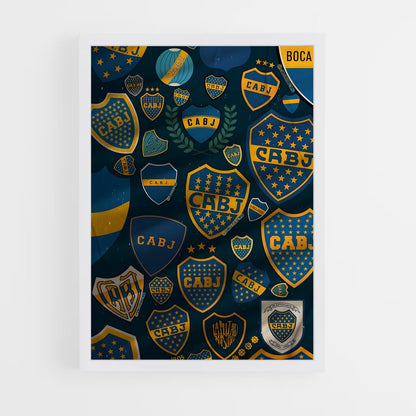ap-club atletico boca juniors-5 cadre Blanc