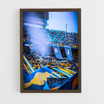 ap-club atletico boca juniors-7 cadre Bois foncé