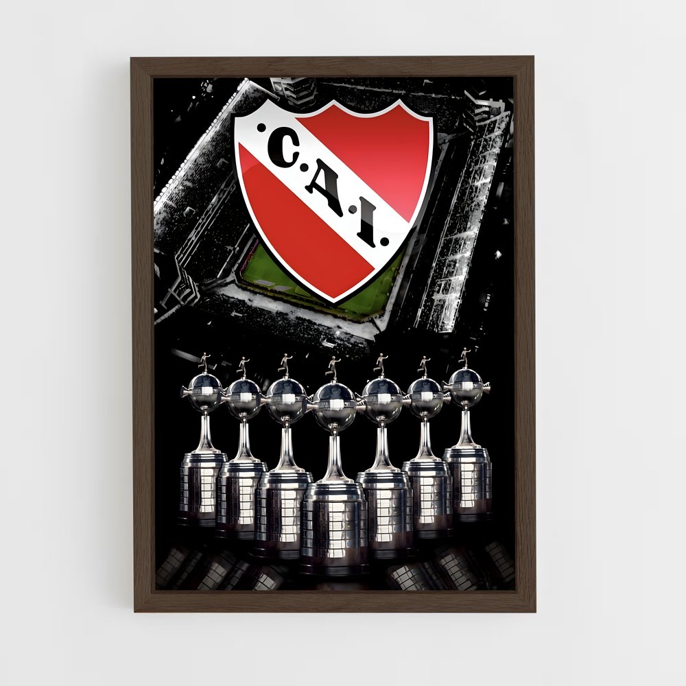 ap-club atletico independiente-12 cadre Bois foncé