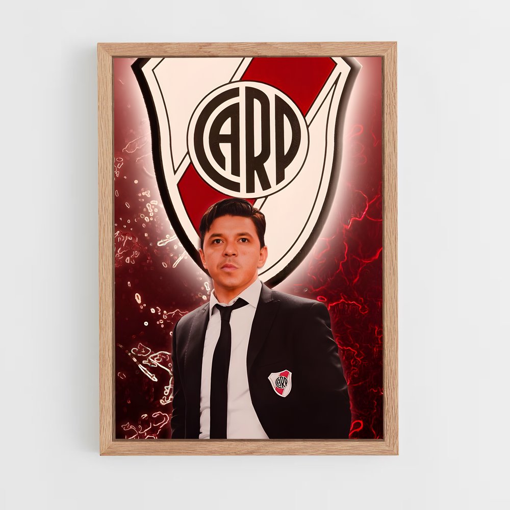 ap-club atletico river plate-3 cadre Bois clair