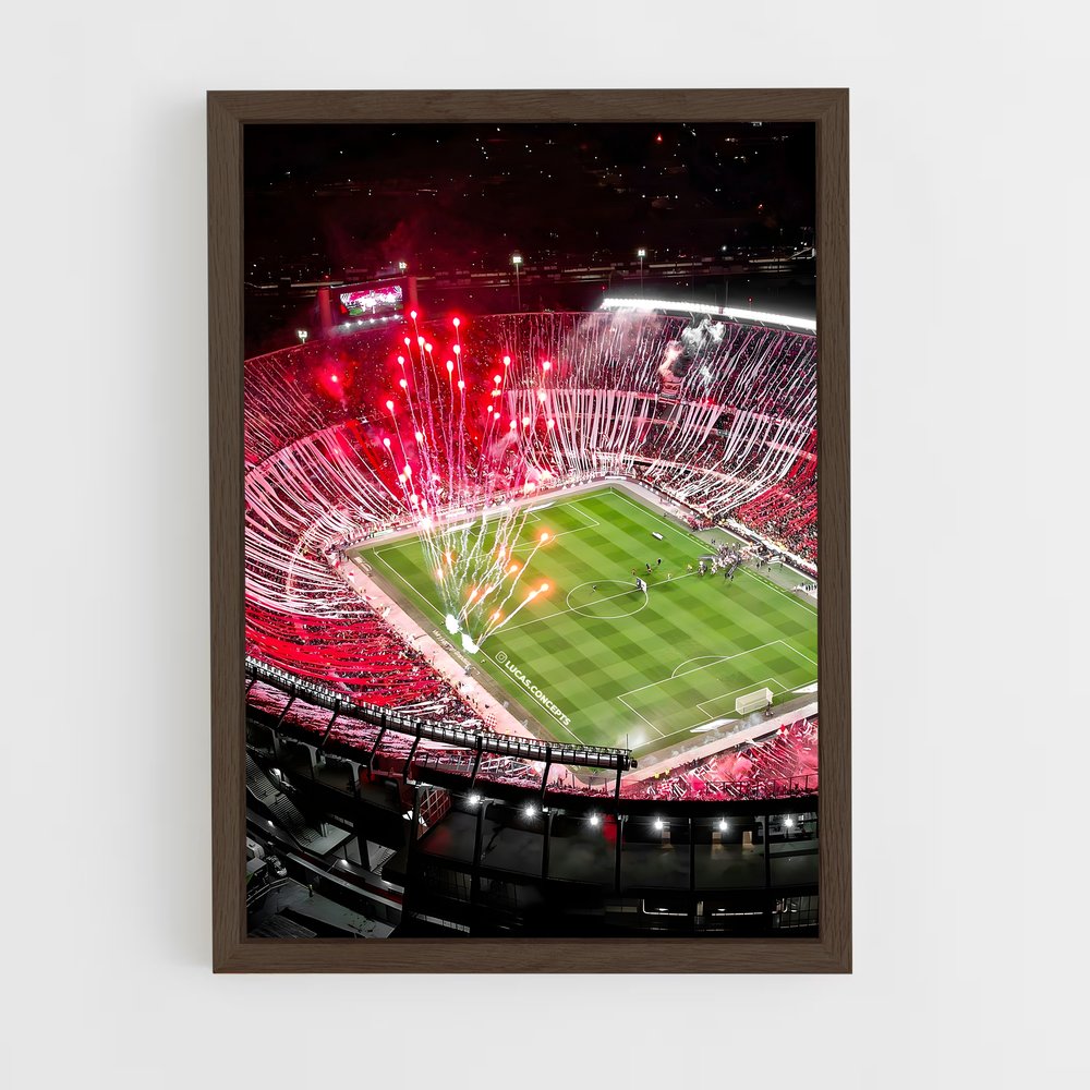 ap-club atletico river plate-5 cadre Bois foncé
