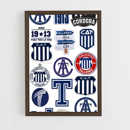 ap-club atletico talleres-7 cadre Bois foncé