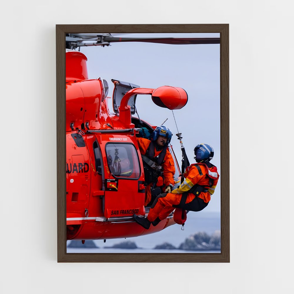 ap-coast guard-1 cadre Bois foncé