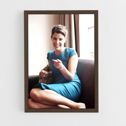 ap-cobie smulders-7 cadre Bois foncé