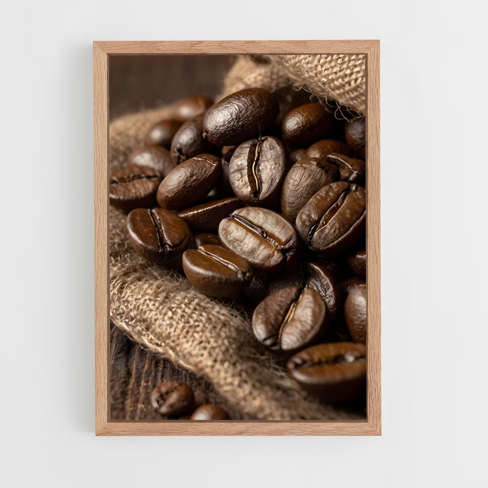 ap-coffee beans-3 cadre Bois clair