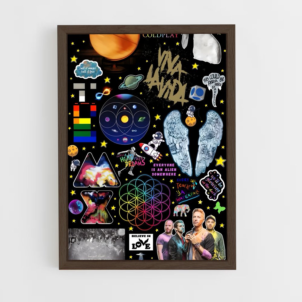 ap-coldplay-9 cadre Bois foncé