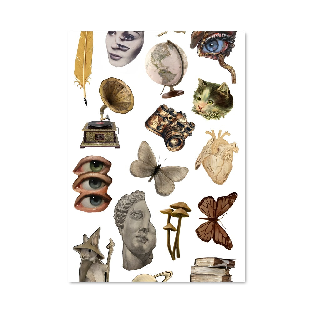 Poster Univers en Collage