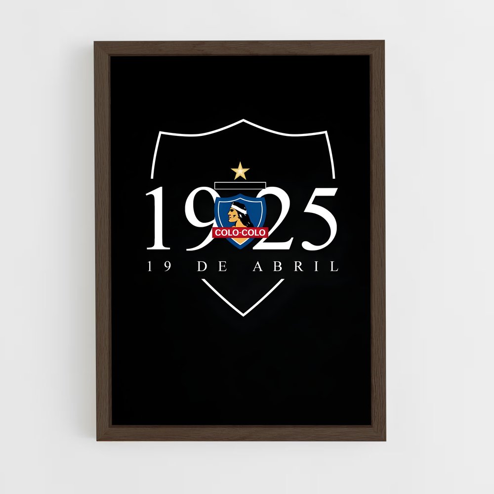 ap-colo colo chile football club-2 cadre Bois foncé