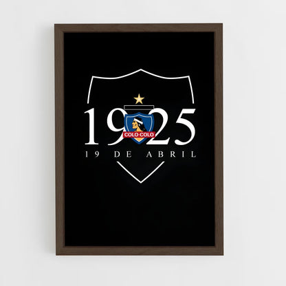 ap-colo colo chile football club-2 cadre Bois foncé