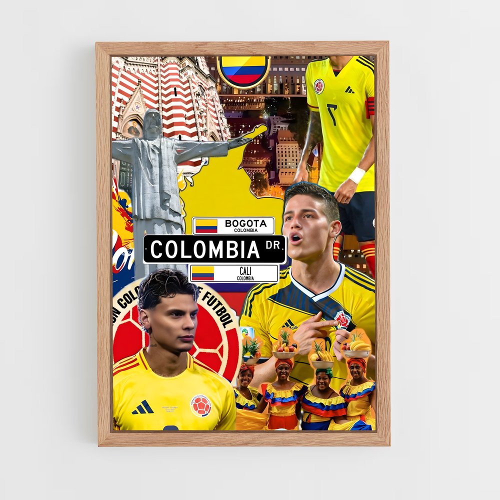 ap-colombia national football team-4 cadre Bois clair
