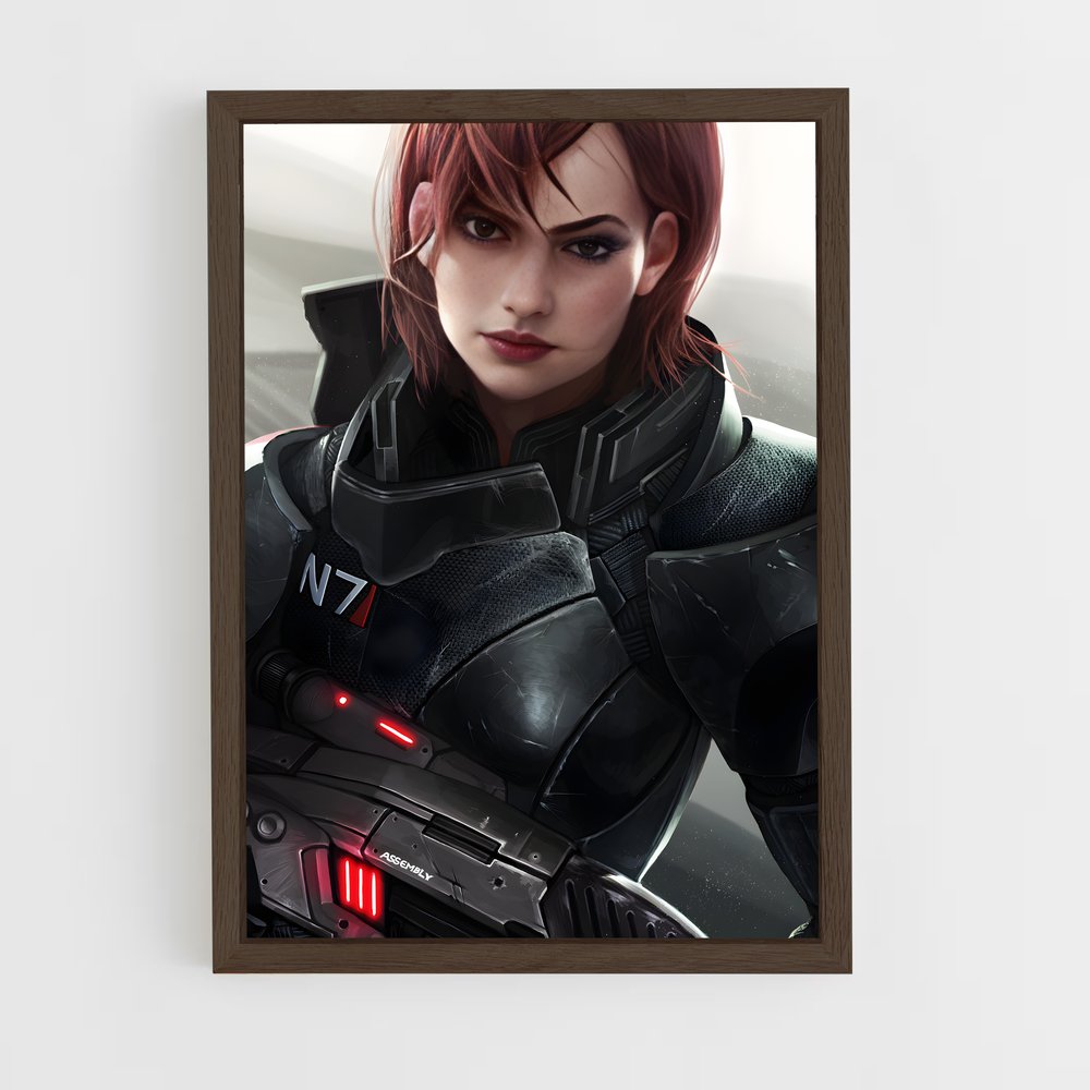 ap-commander shepard-1 cadre Bois foncé