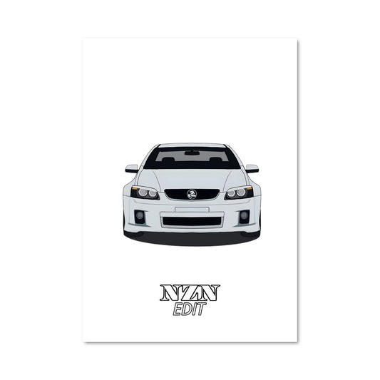 Poster Speedster Blanc