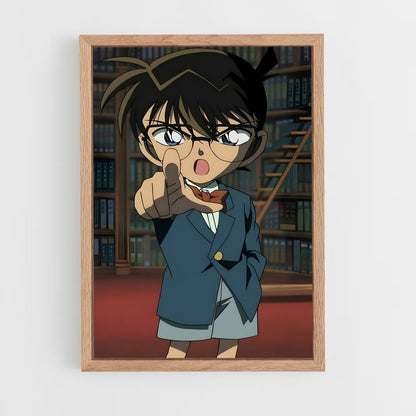 ap-conan edogawa-3 cadre Bois clair
