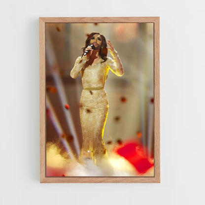 ap-conchita wurst-1 cadre Bois clair