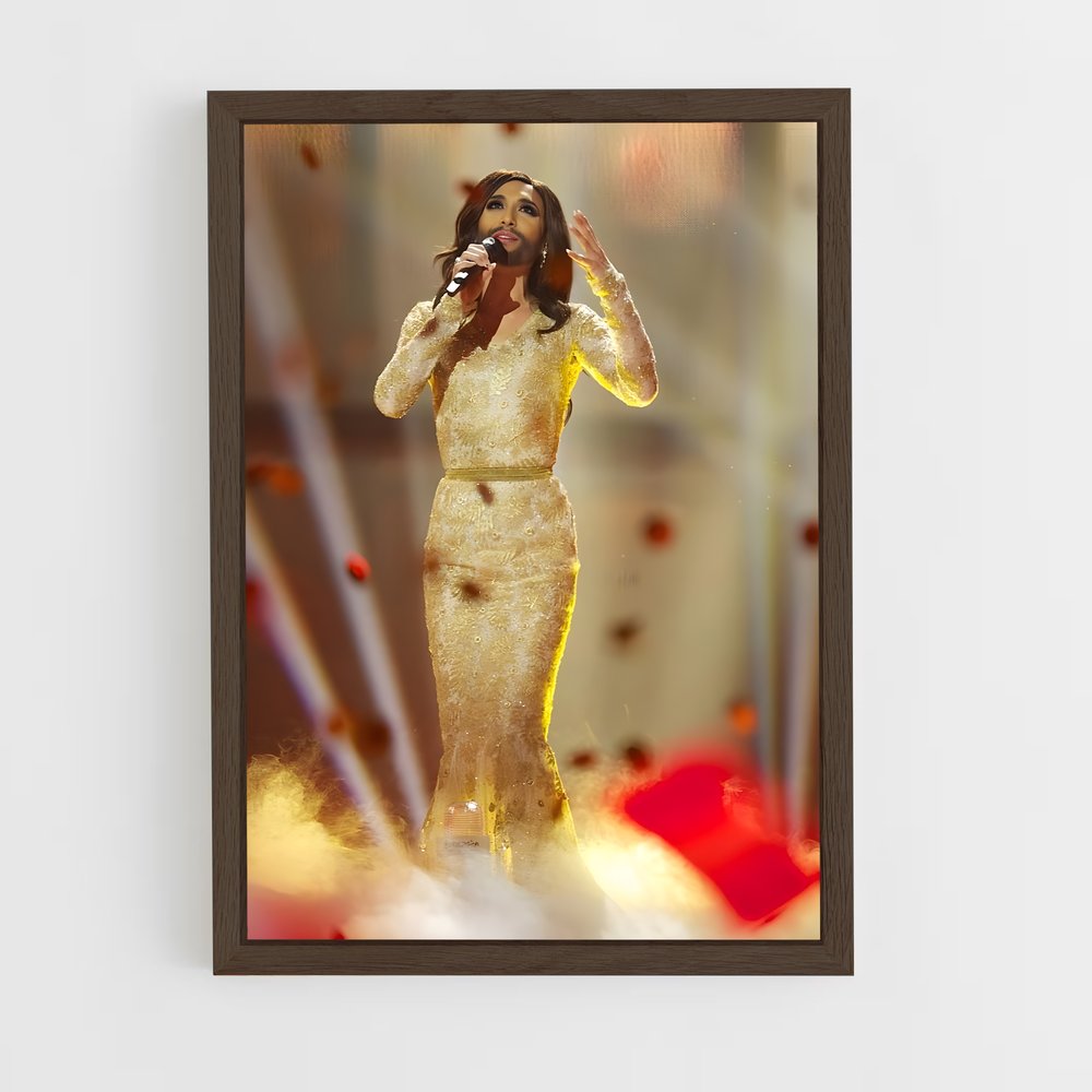 ap-conchita wurst-1 cadre Bois foncé