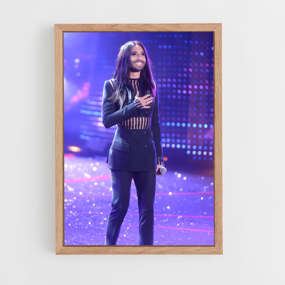 ap-conchita wurst-10 cadre Bois clair