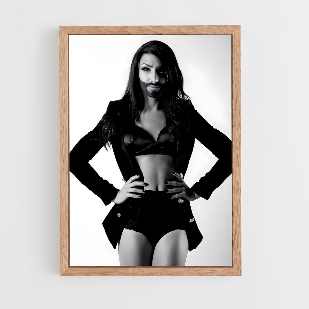 ap-conchita wurst-11 cadre Bois clair