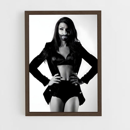 ap-conchita wurst-11 cadre Bois foncé