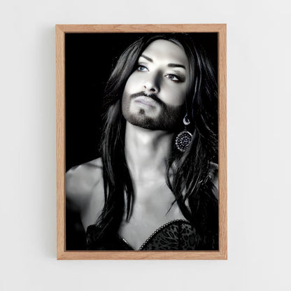 ap-conchita wurst-13 cadre Bois clair