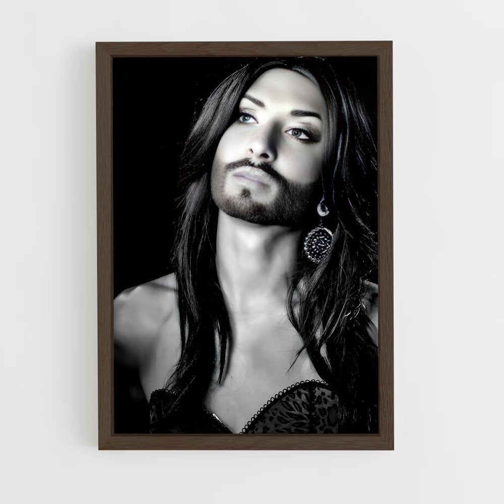 ap-conchita wurst-13 cadre Bois foncé