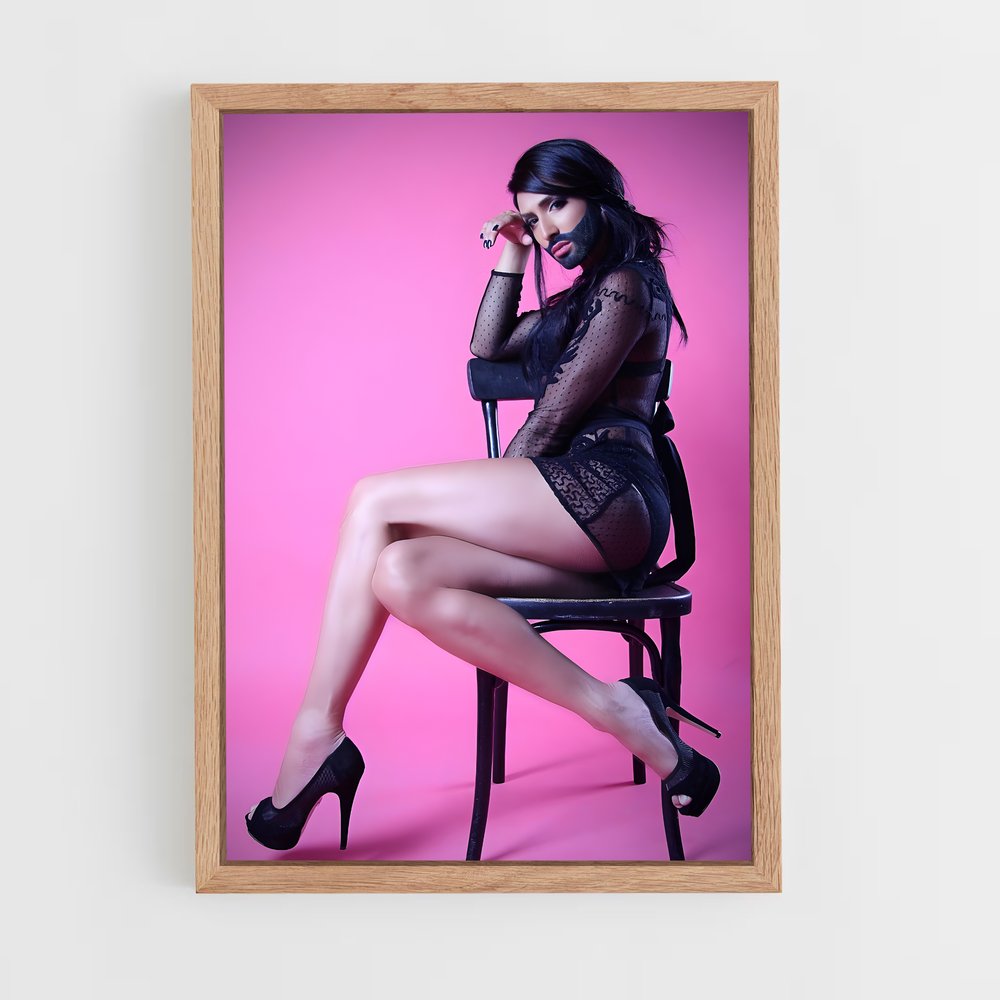 ap-conchita wurst-3 cadre Bois clair