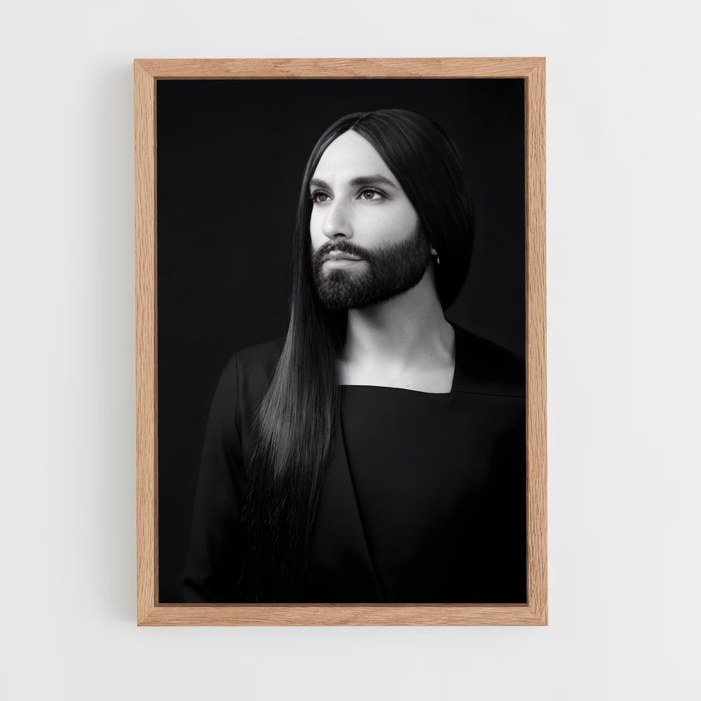 ap-conchita wurst-4 cadre Bois clair