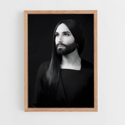 ap-conchita wurst-4 cadre Bois clair