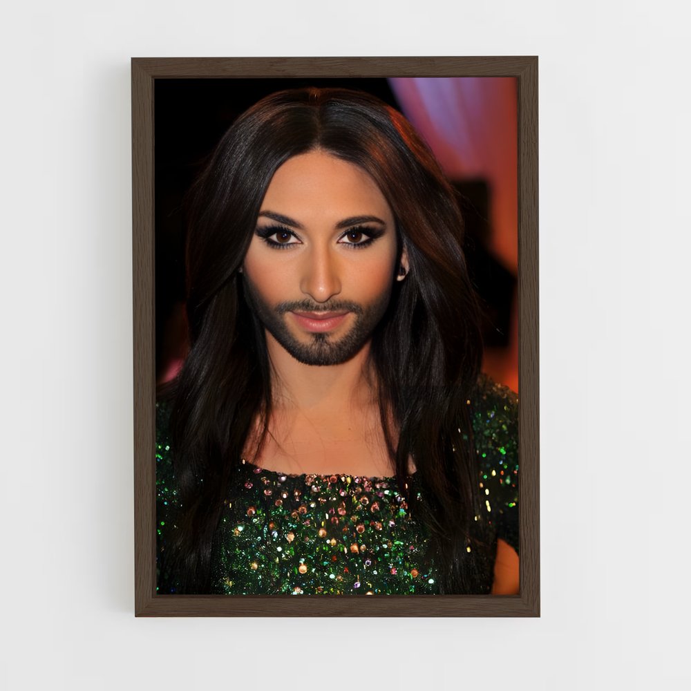 ap-conchita wurst-8 cadre Bois foncé