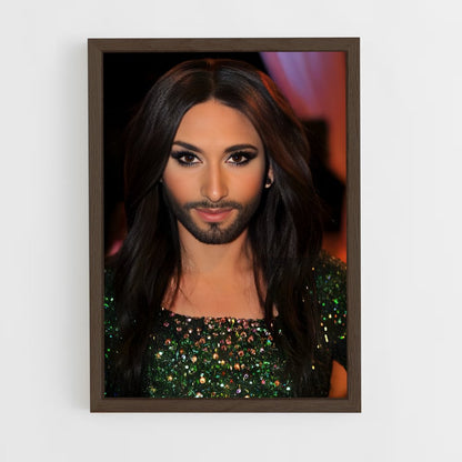 ap-conchita wurst-8 cadre Bois foncé